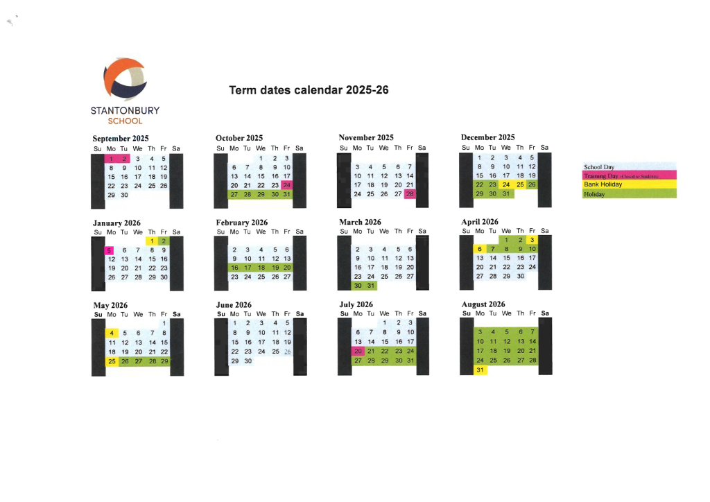 SS Term Dates 20252026